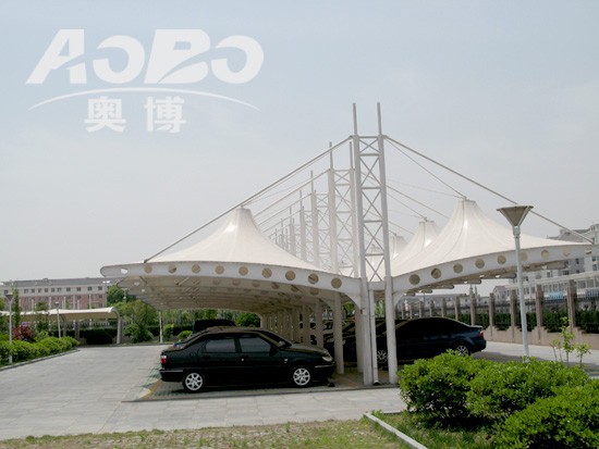 供应抗雪压膜结构停车棚